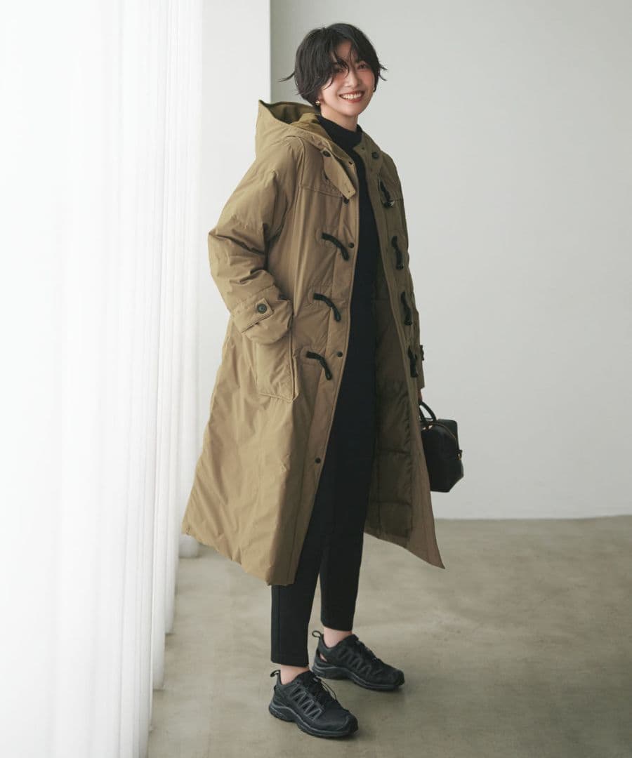 リブ イン コンフォート　 撥水ロングダッフルダウンコート