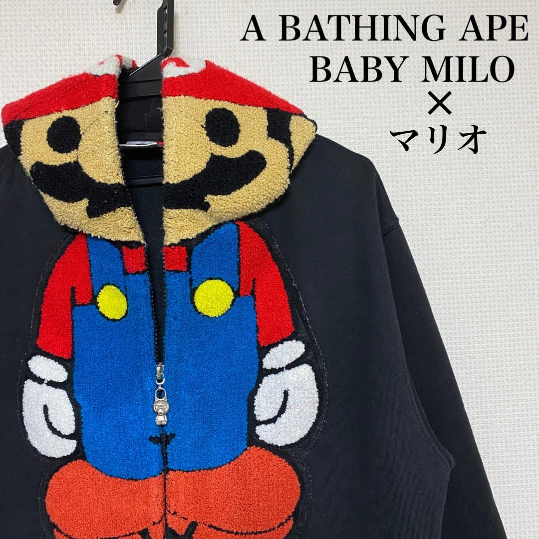 希少】アベイシングエイプ APE ベイプ マリオ コラボ パーカー 任天堂