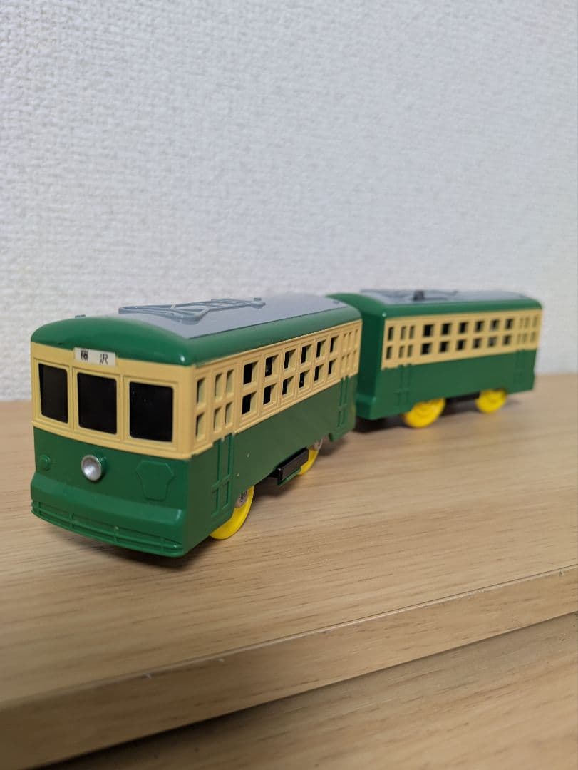 希少・昭和レトロ】プラレール 江ノ電300形 ちんちん電車 鎌倉 藤沢行