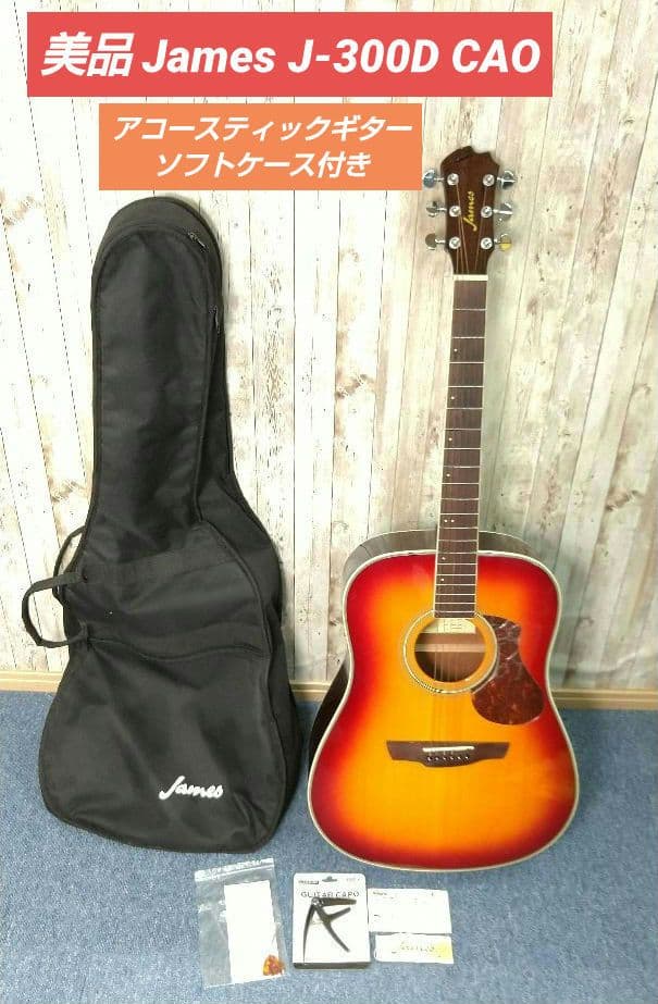 熊ねこ 美品 James アコースティックギター J-300D CAO