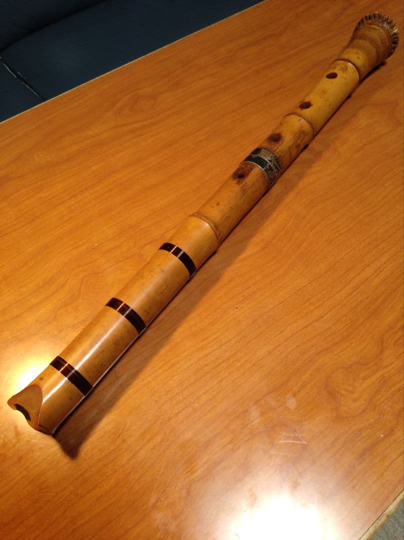 都山流尺八一尺八寸管　雲叶銘　竹亭會