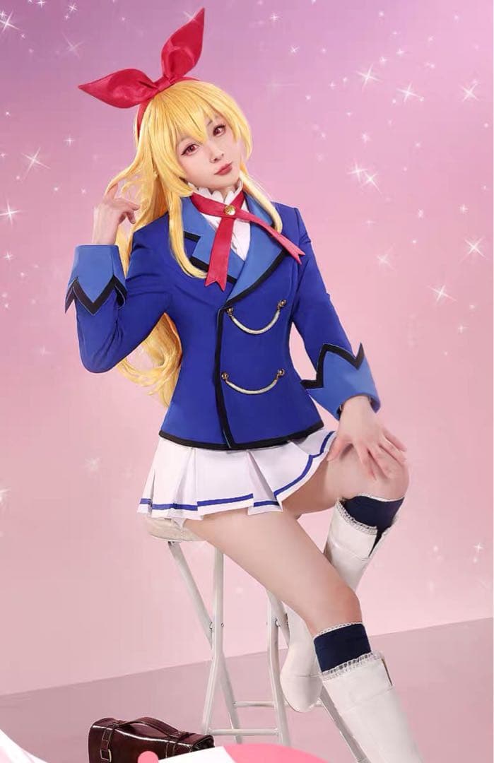 三分妄想 アイカツ 星宮いちご 制服 コスプレ衣装※ウィッグ 靴追加可
