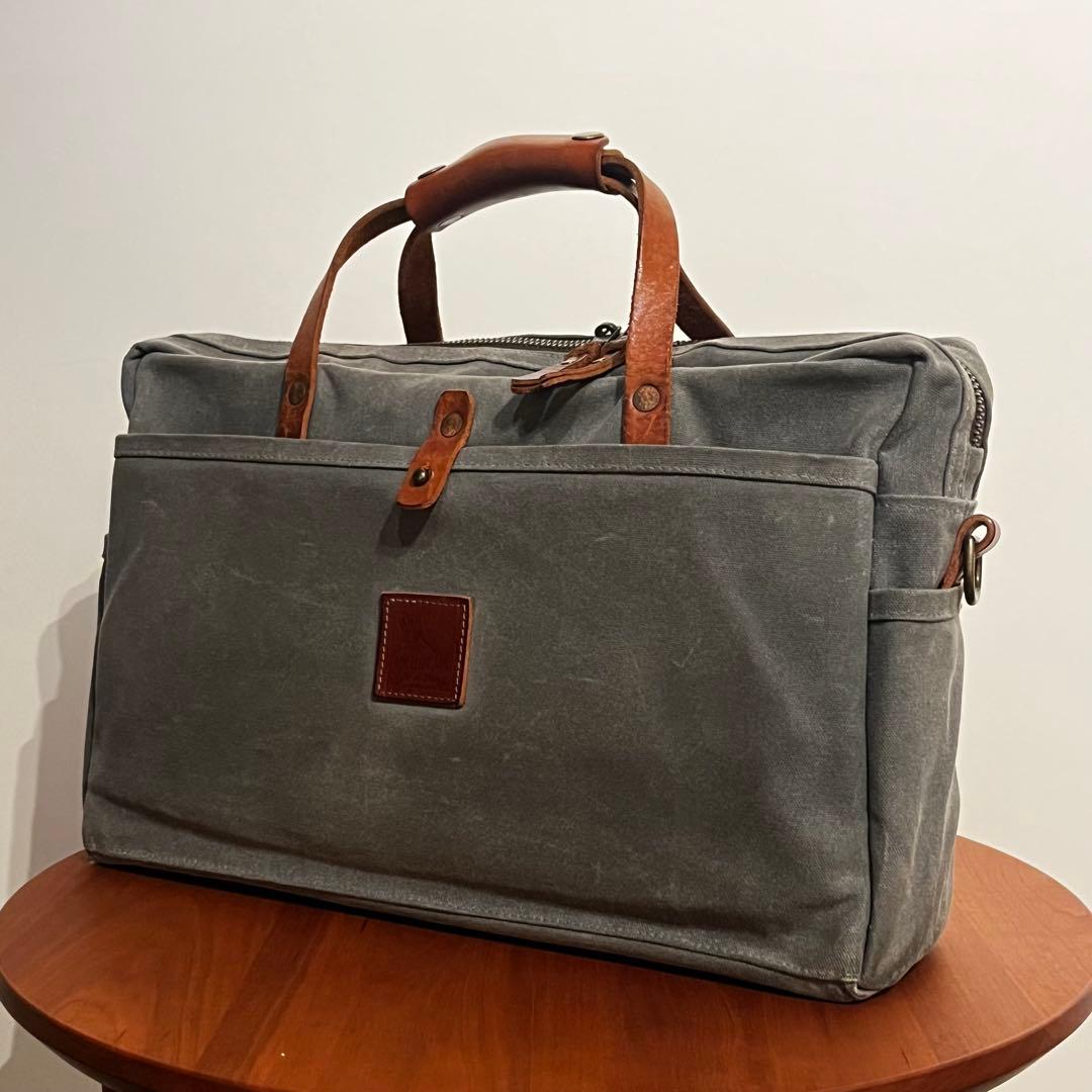 BRADLEY MOUNTAIN Waxed Canvas Briefcase