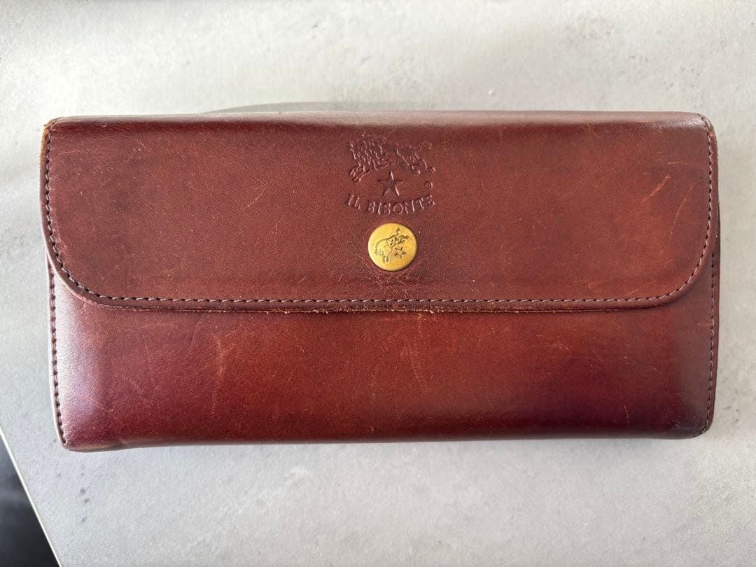 イルビゾンテ長財布 IL BISONTE（イルビゾンテ） 財布 長財布 コンチョスナップ長財布