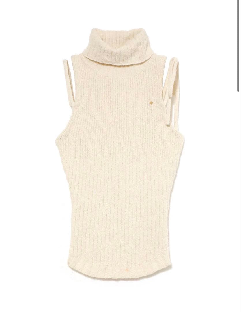 トップス andmary Rumi knit tank ivoy