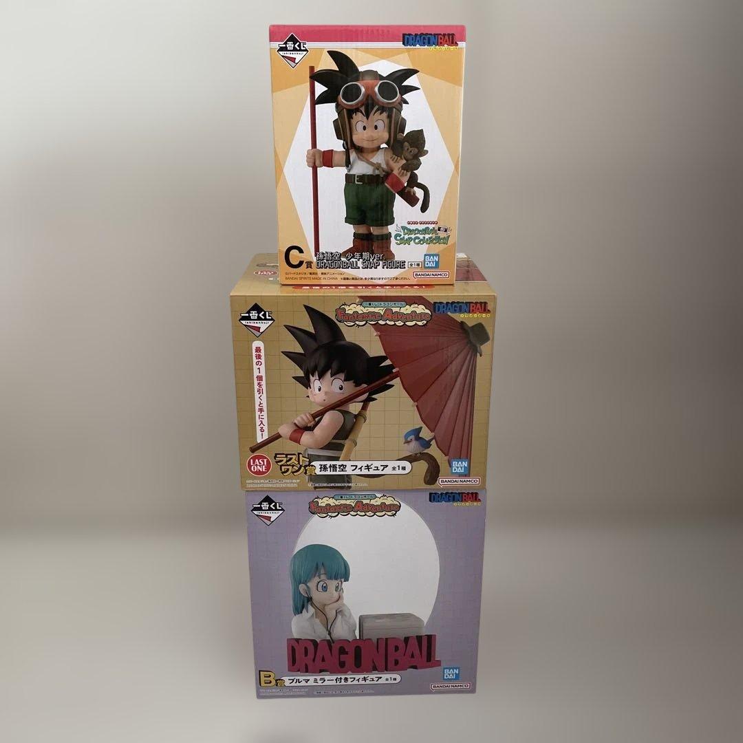 ドラゴンボール　一番くじ 孫悟空　ブルマ　フィギュア