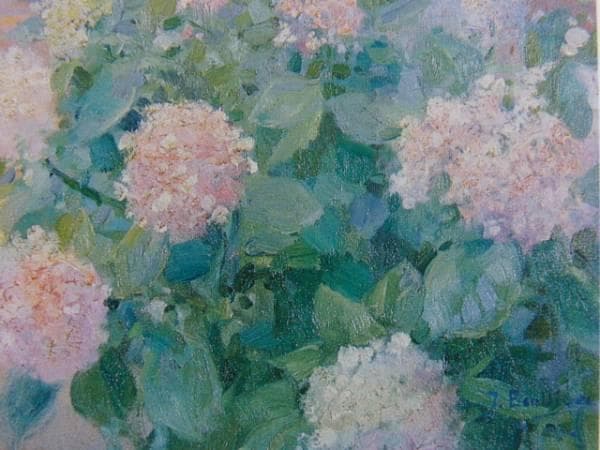 ホセ・ベンリューレ・ヒル、庭に立つ娘マリーア、新品額装付、画集画、状態良好