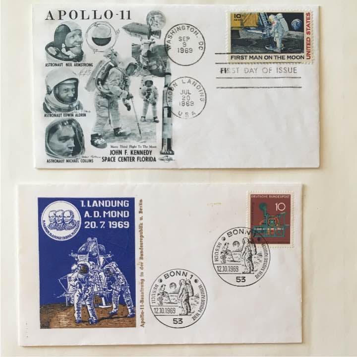 アポロ月面着陸記念切手