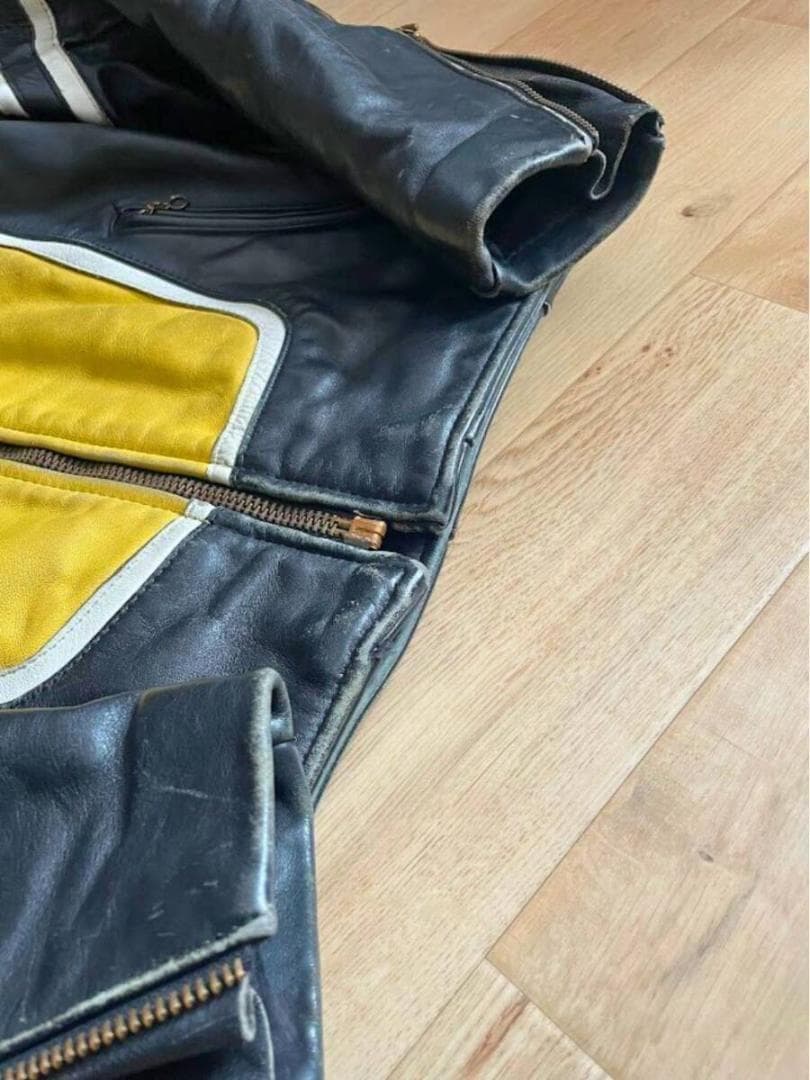 VANSON 38 USA製 シングルライダース TALONジップ ワッペン多数 - メルカリ