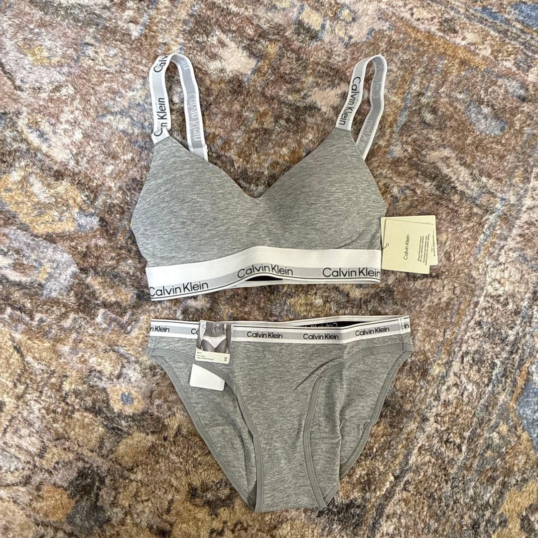   ブラジャーショーツセット XS グレー
