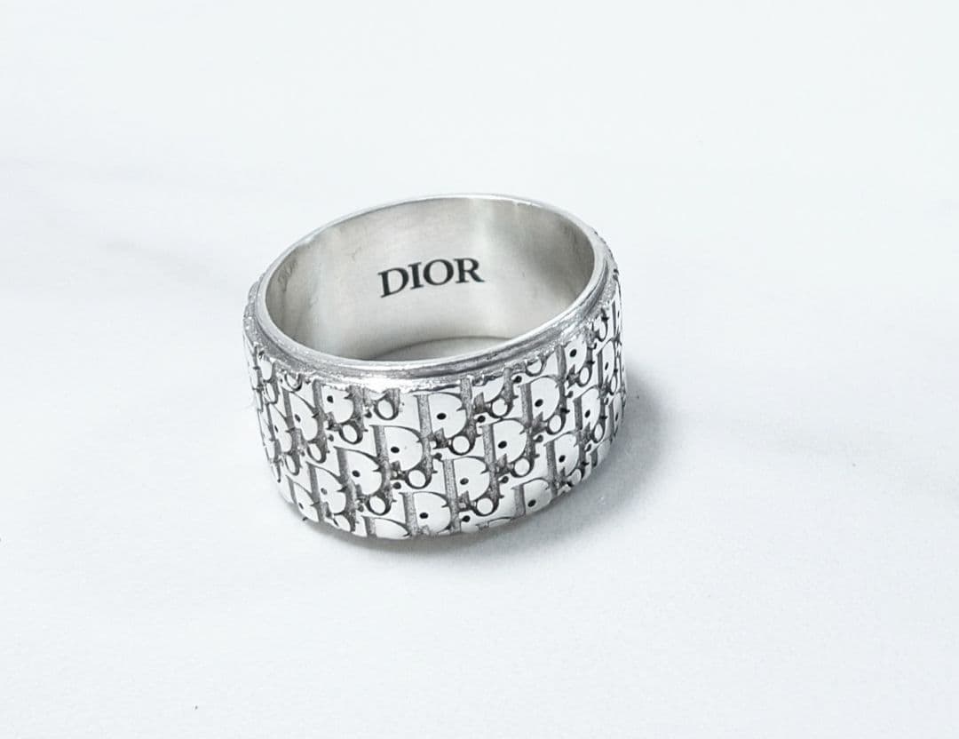 DIOR　オブリーク　メンズシルバーリング　20号　極美品