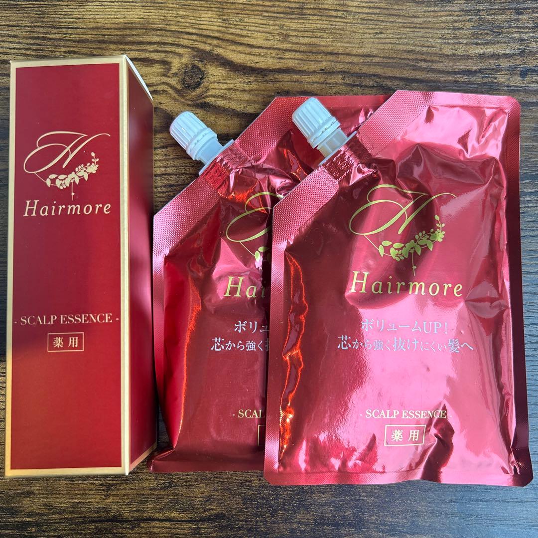 ヘアモアシリーズ 本体 1つ 詰め替え用 2つ ヘアモア 薬用スカルプ
