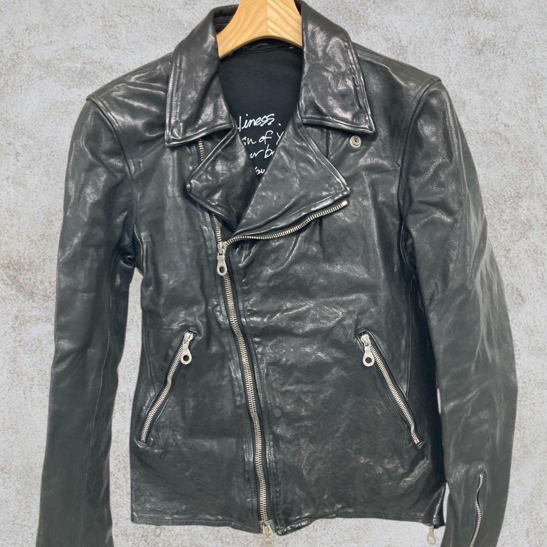 バックラッシュ　イタリアンダブルショルダー　ダブルライダース　M.BLK