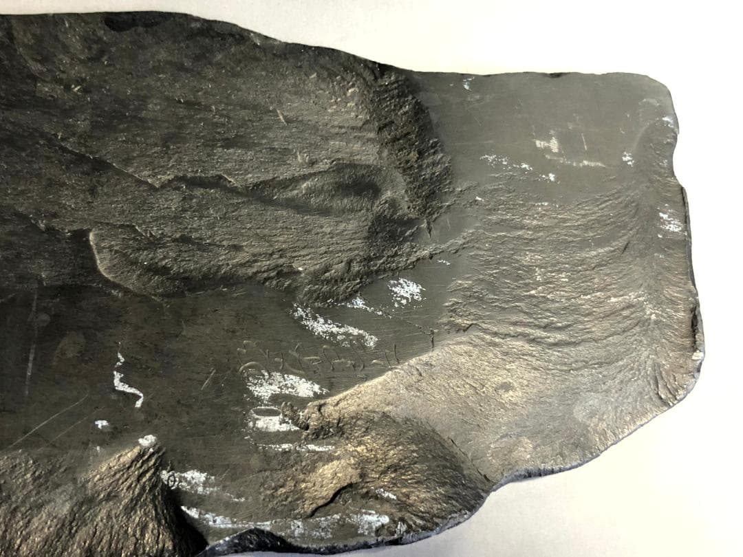 硯□天然石硯（自然形）高級天然石材 書道道具 古美術 時代物 骨董品