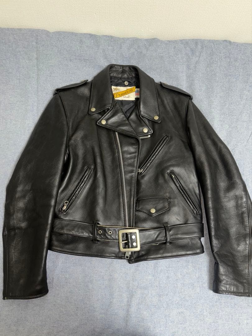90's SCHOOTダブルライダースジャケット品番618 サイズ40 usa産