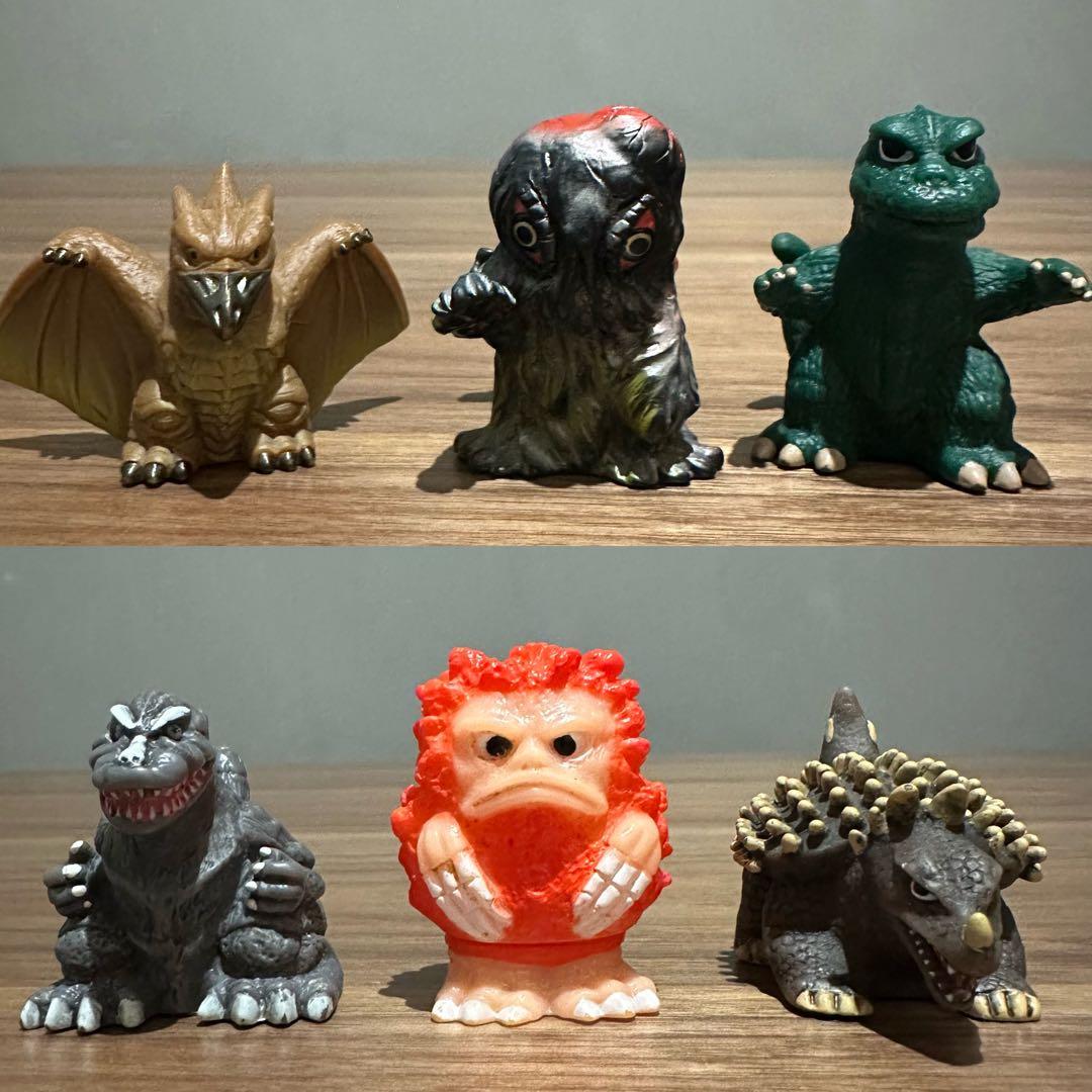 ゴジラシリーズ大怪獣 指人形 5体＋ウルトラマン怪獣ピグモン ソフビ