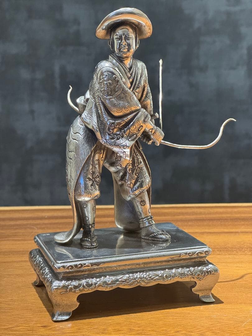 純銀刻印あり。宮尾？作者名？　太田道灌　1462g 材質不明　木箱付き 道灌 特別純米生原酒 吟吹雪 直汲み