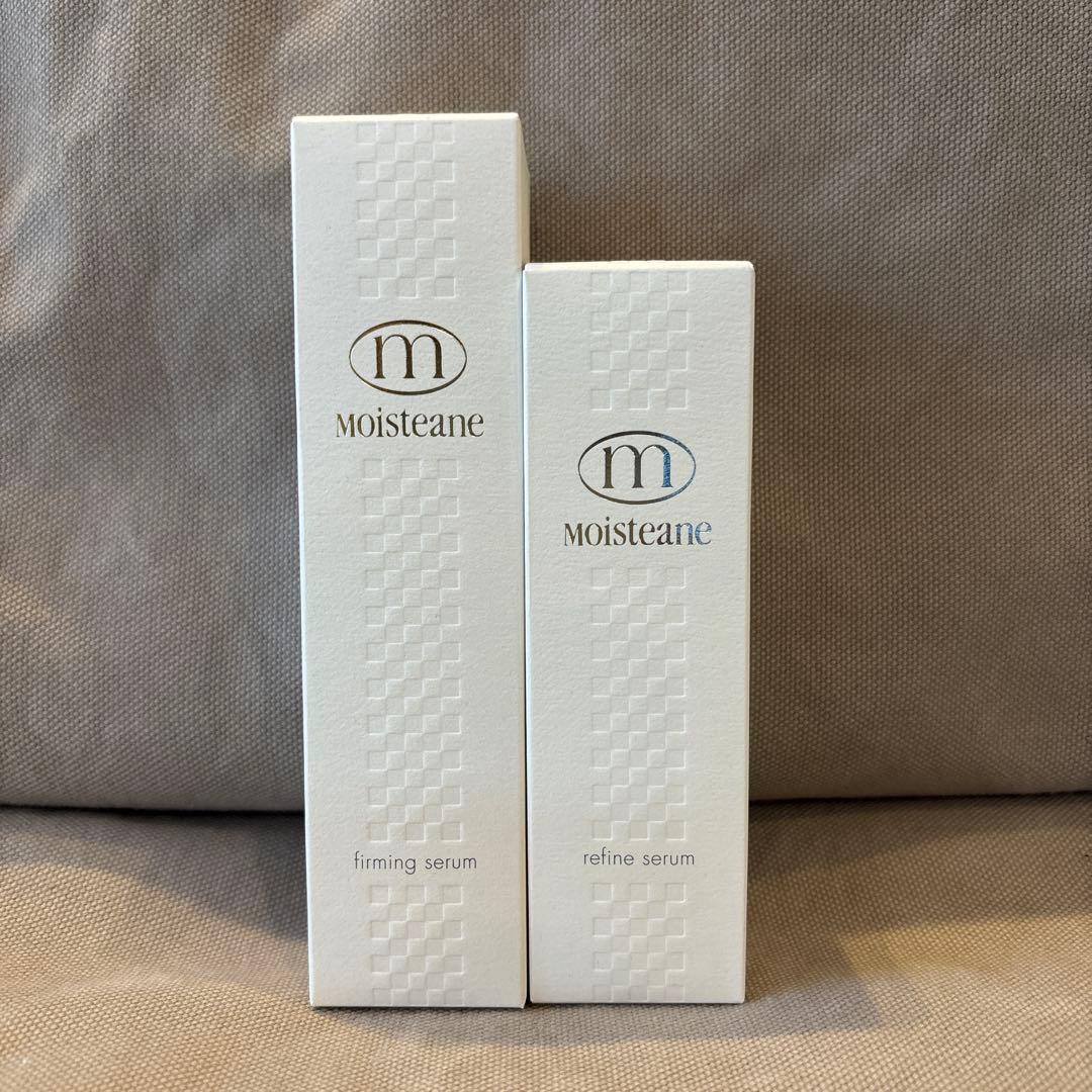 Moisteane ファーミングセラム60ml & リファインセラム40ml 試してみた】ファーミングセラム モイスティーヌの効果・肌質別の