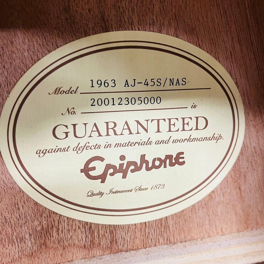 美品 Epiphone アコースティックギター 1963 AJ-45S/NAS - メルカリ