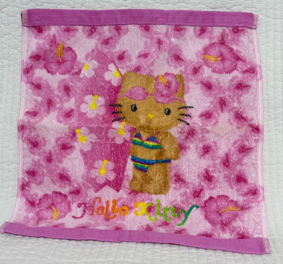 日焼けキティ　ハンドタオル