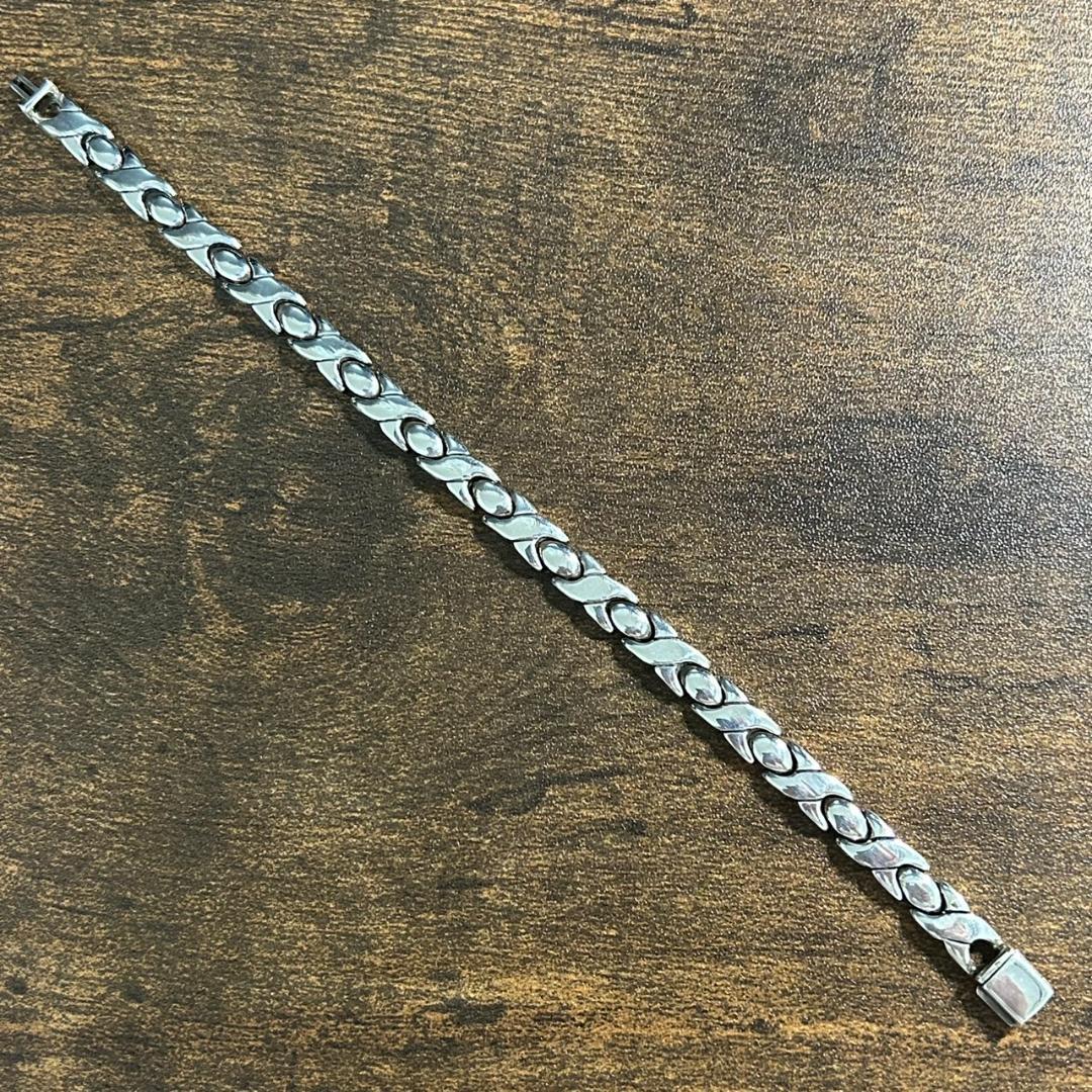 希少 メキシコ シルバー925 チェーンブレスレット タスコ メンズ　レディース