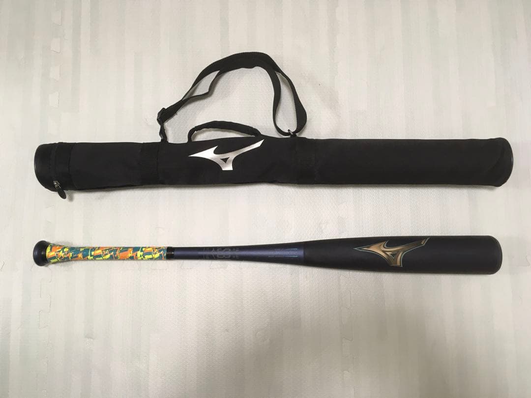 ミズノ　軟式用　レガシー　ミドルバランス　83cm 720g バットケース付き