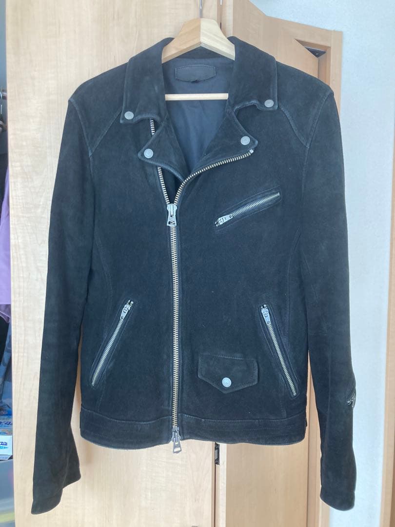 ジャックローズ　本革スエード　ダブルライダース