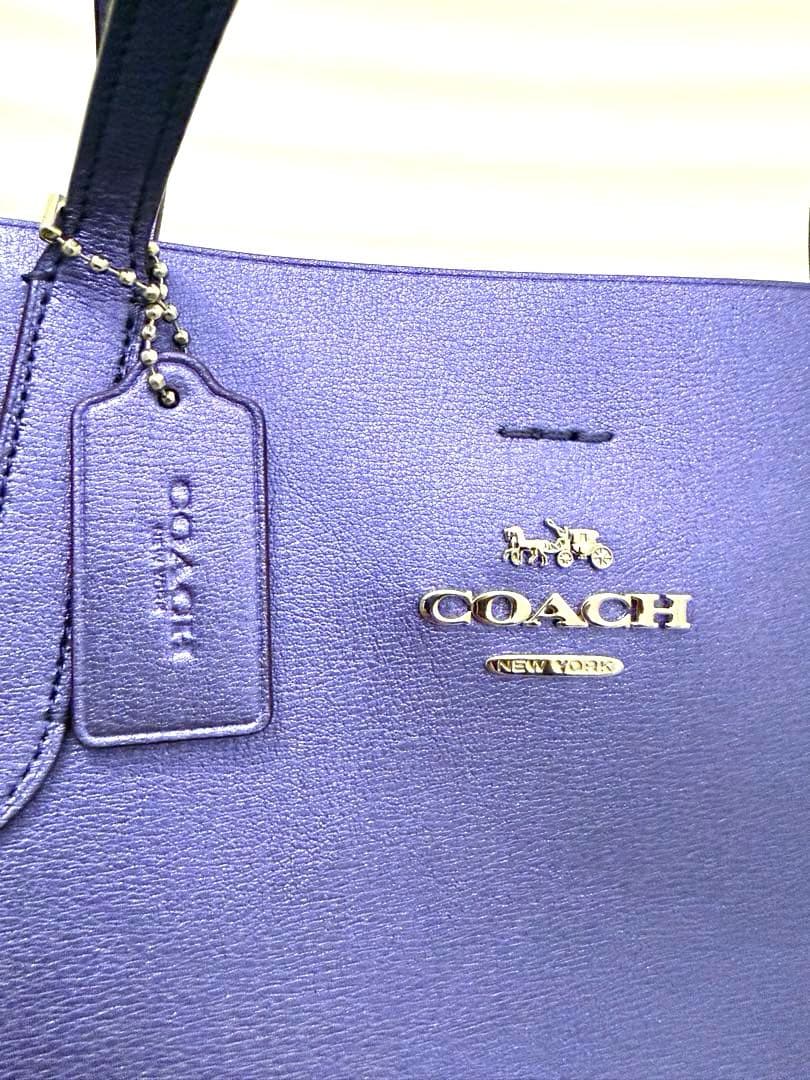 希少色/未使用級 COACH コーチ トートバッグ ビジネス A4 型崩れ無し