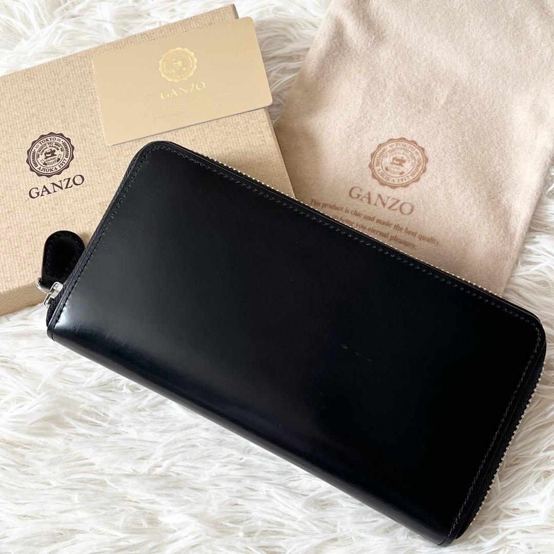 極美品✨GANZO ガンゾ ラウンドファスナー 長財布　コードバン