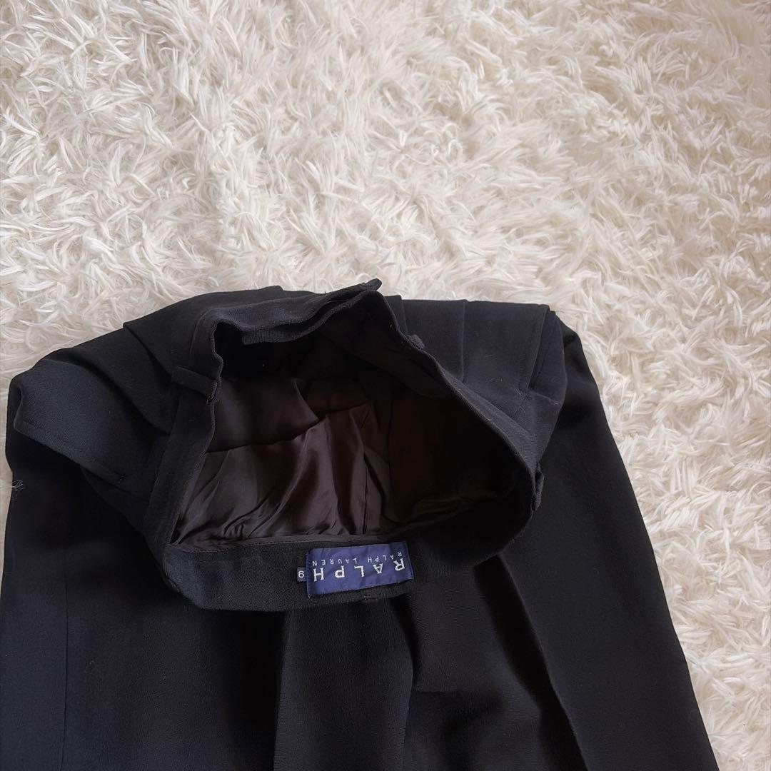 美品 ウール100%】ラルフローレン スーツ セットアップ パンツ 黒