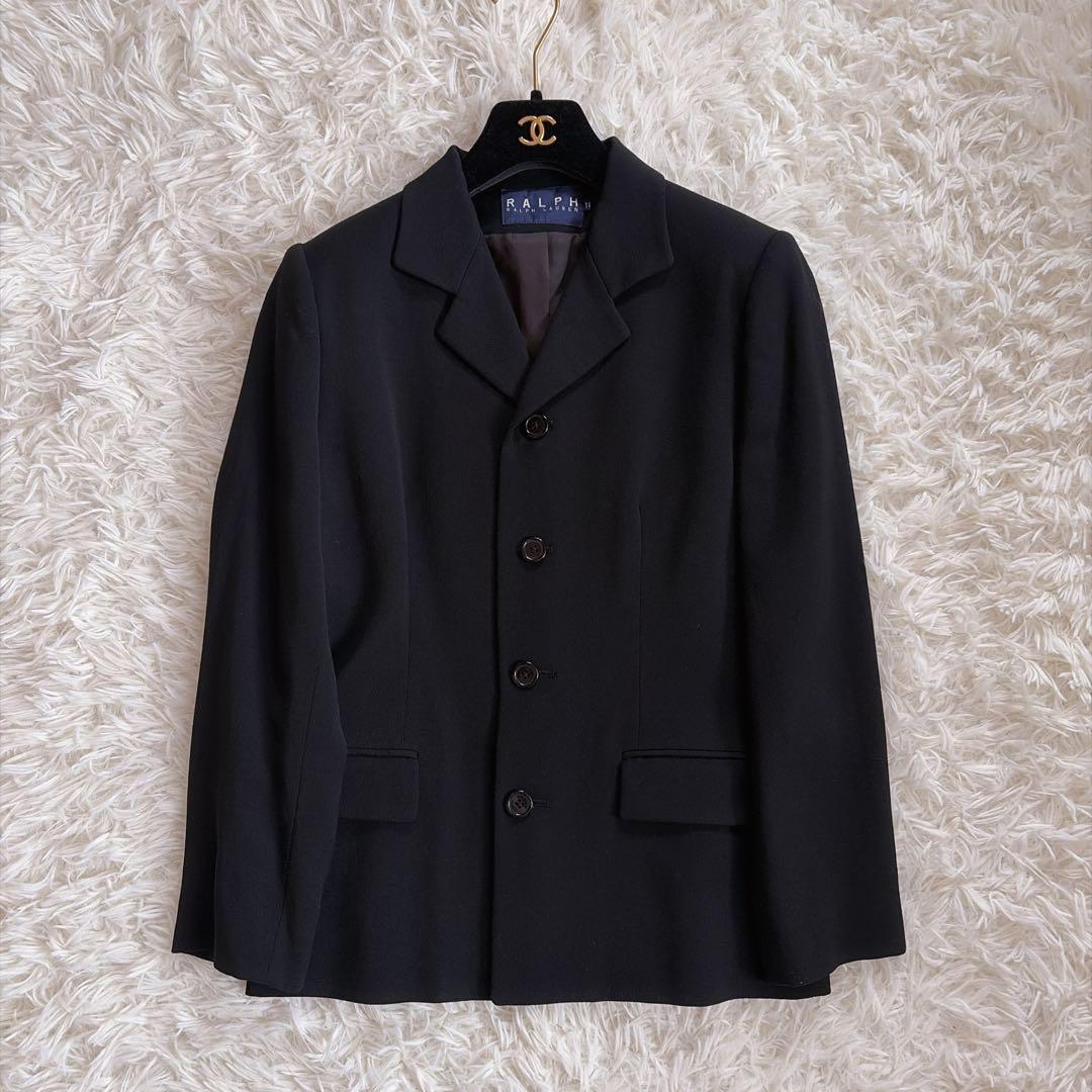 美品 ウール100%】ラルフローレン スーツ セットアップ パンツ 黒