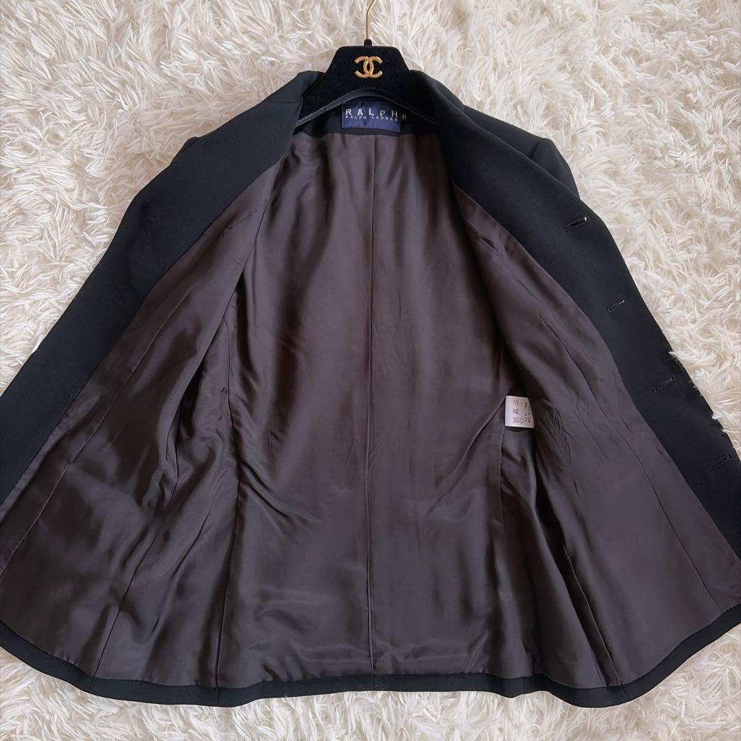 美品 ウール100%】ラルフローレン スーツ セットアップ パンツ 黒