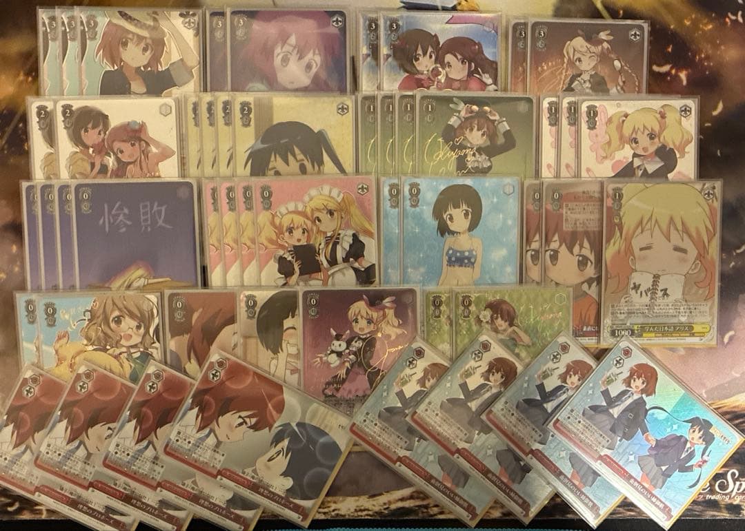 ヴァイス きんいろモザイク 8電源 デッキ フルホイル サイン多数あり トライアルデッキ＆ブースターパック きんいろモザイク 15th