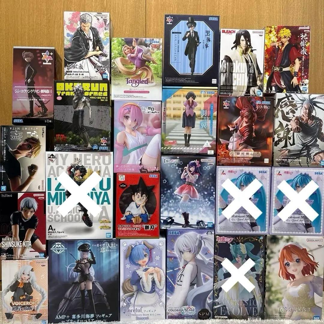 アニメ ボーカロイド ディズニー 漫画 フィギュア ジャンプ 21点セット