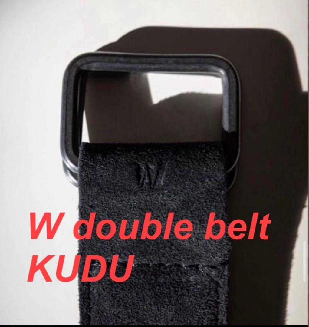 W double belt KUDU OVY ベルトkaja スエード DECi