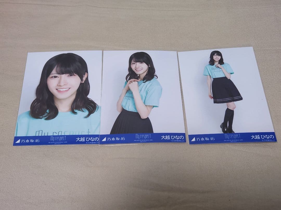 乃木坂46 生写真 My respect ライブT 大越ひなの 3種コンプ - メルカリ