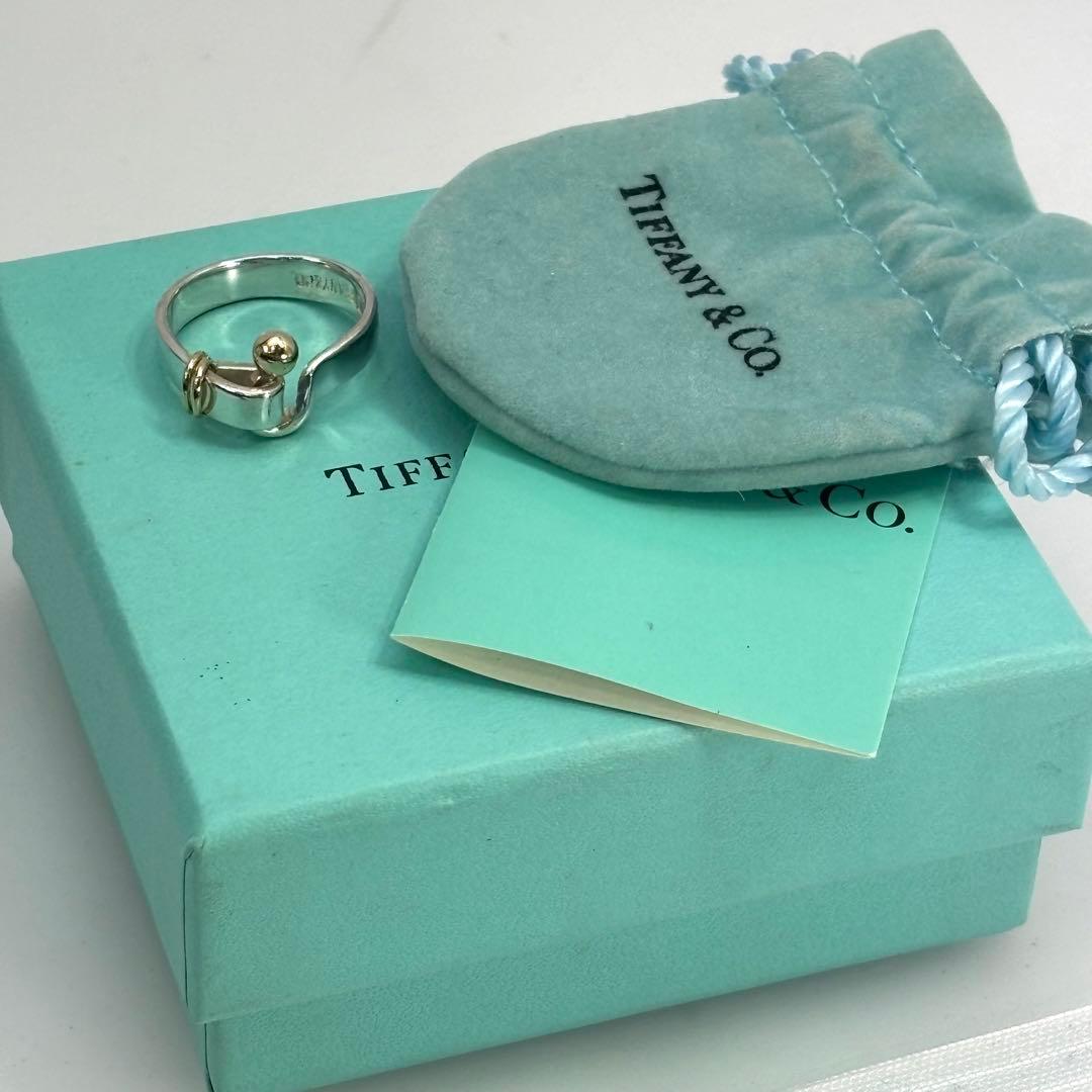 Tiffany & Co. ティファニー K18×SV925 フック&アイ12号 - メルカリ