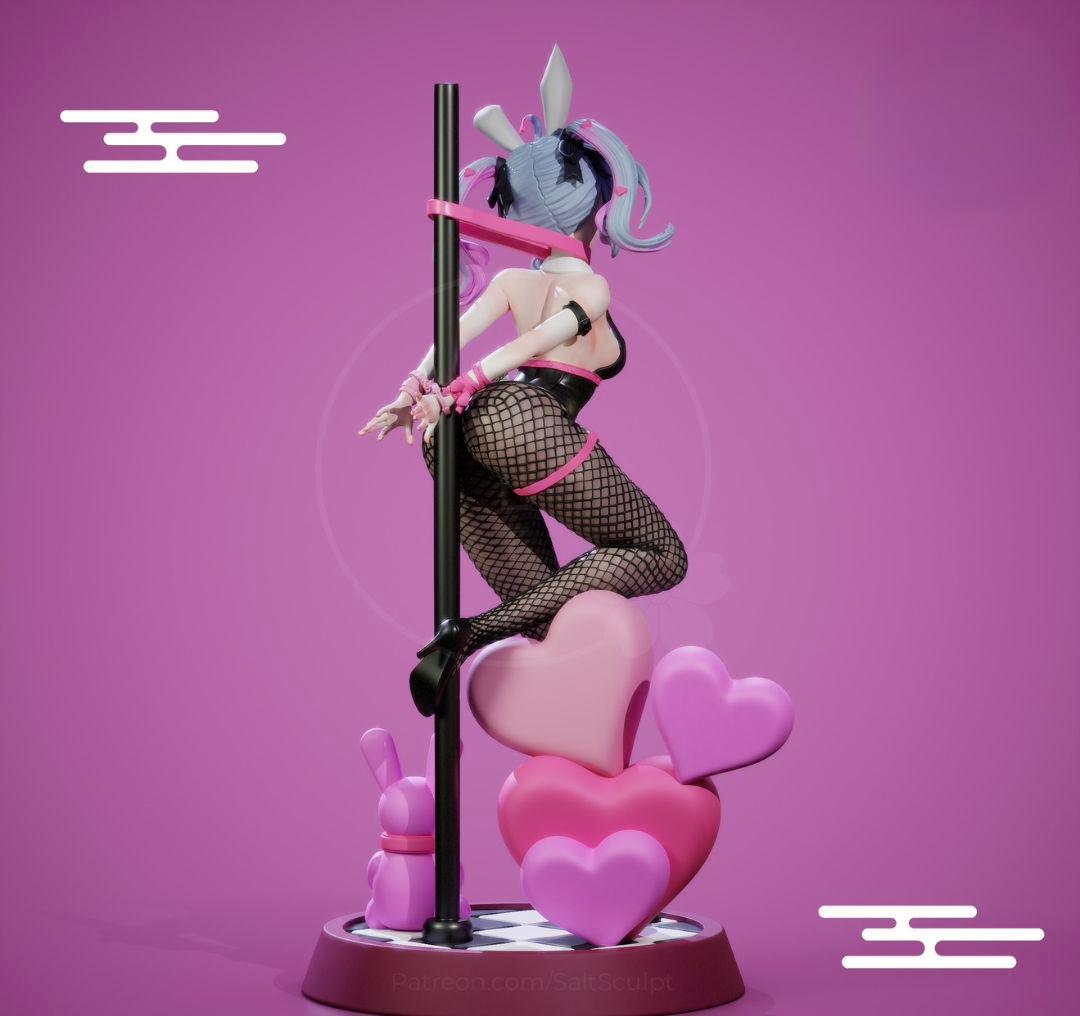 初音ミク バニー ガレージキット フィギュア 美女 美少女 1/7 未塗装未