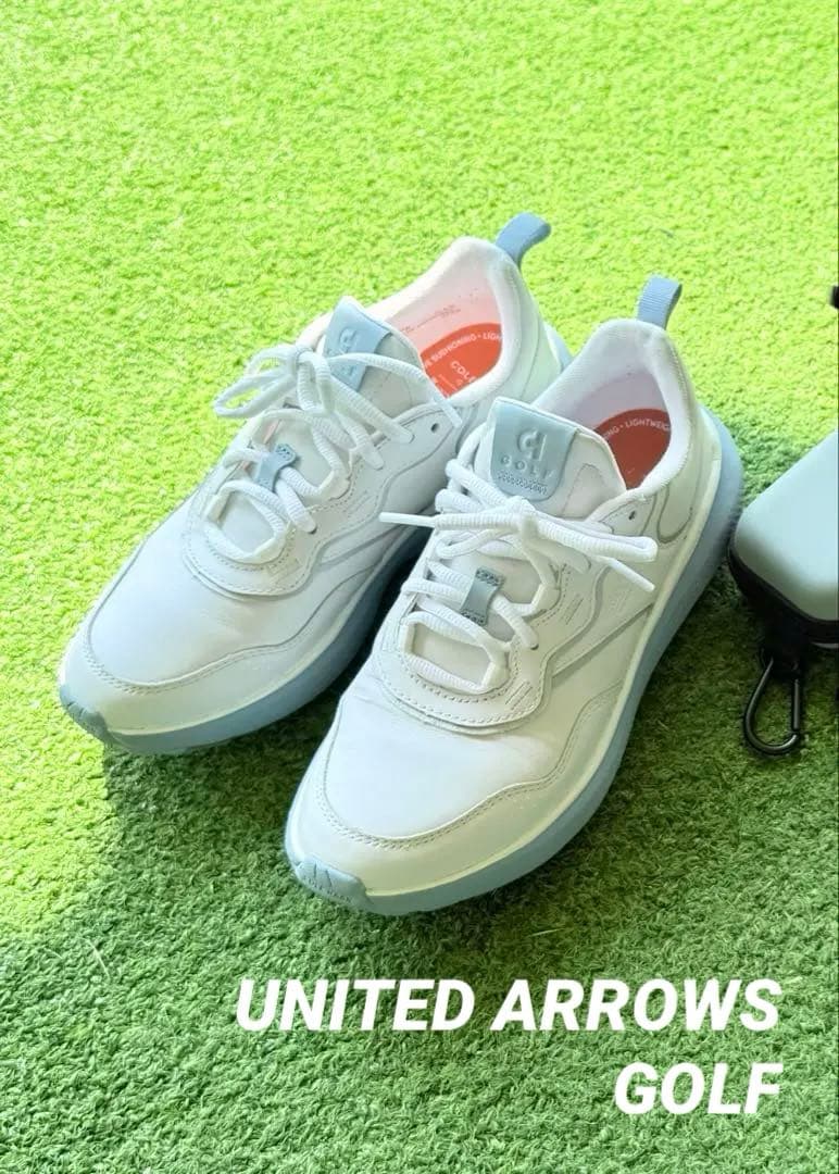 値下げColeHaan × ユナイテッドアローズ　 ホワイト/ブルー スニーカー 9/18(水)発売 COLE HAAN別注ゴルフシューズ発売！ - UAコラム／UA