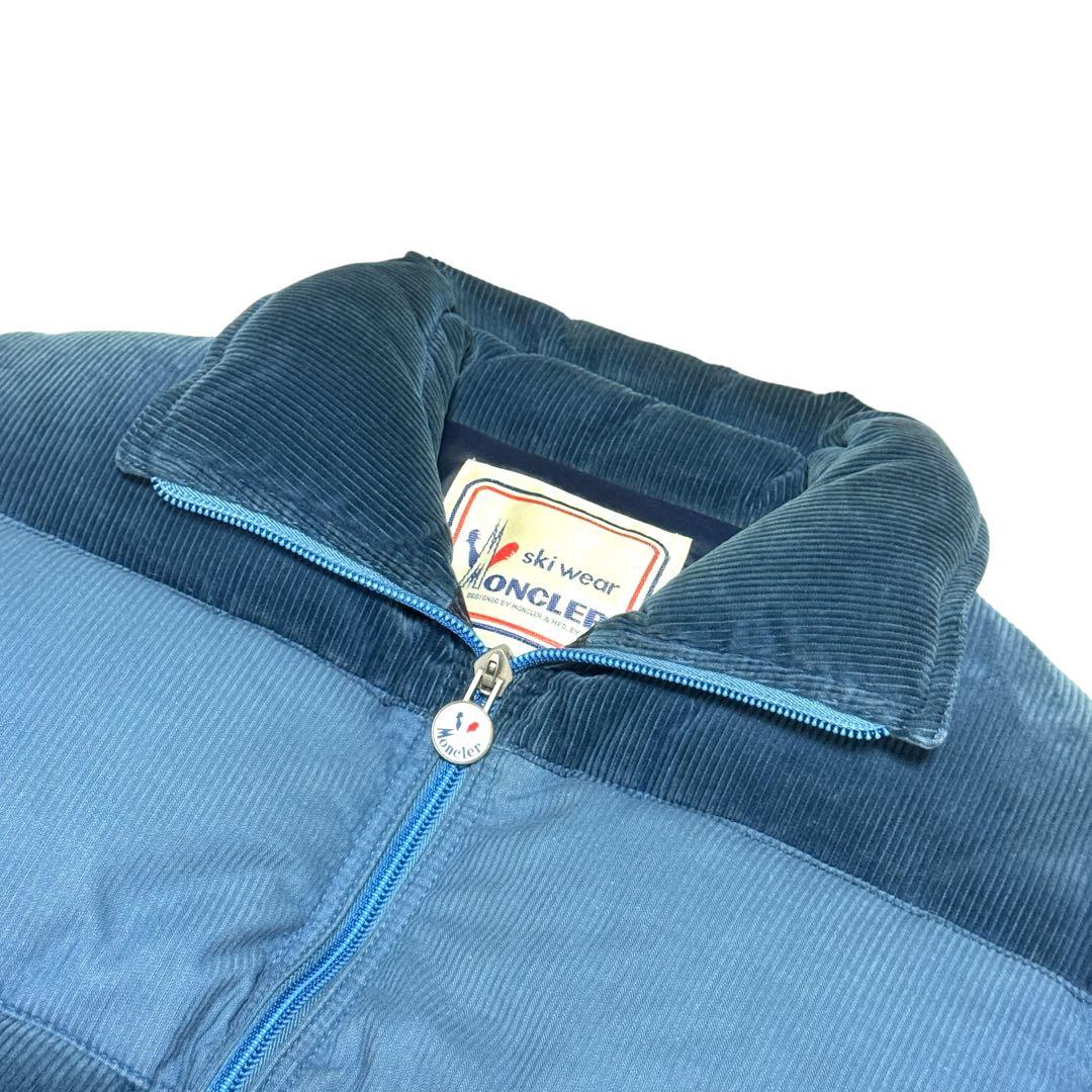 希少 モンクレール アシックス社 ヴィンテージ コーデュロイ ダウン