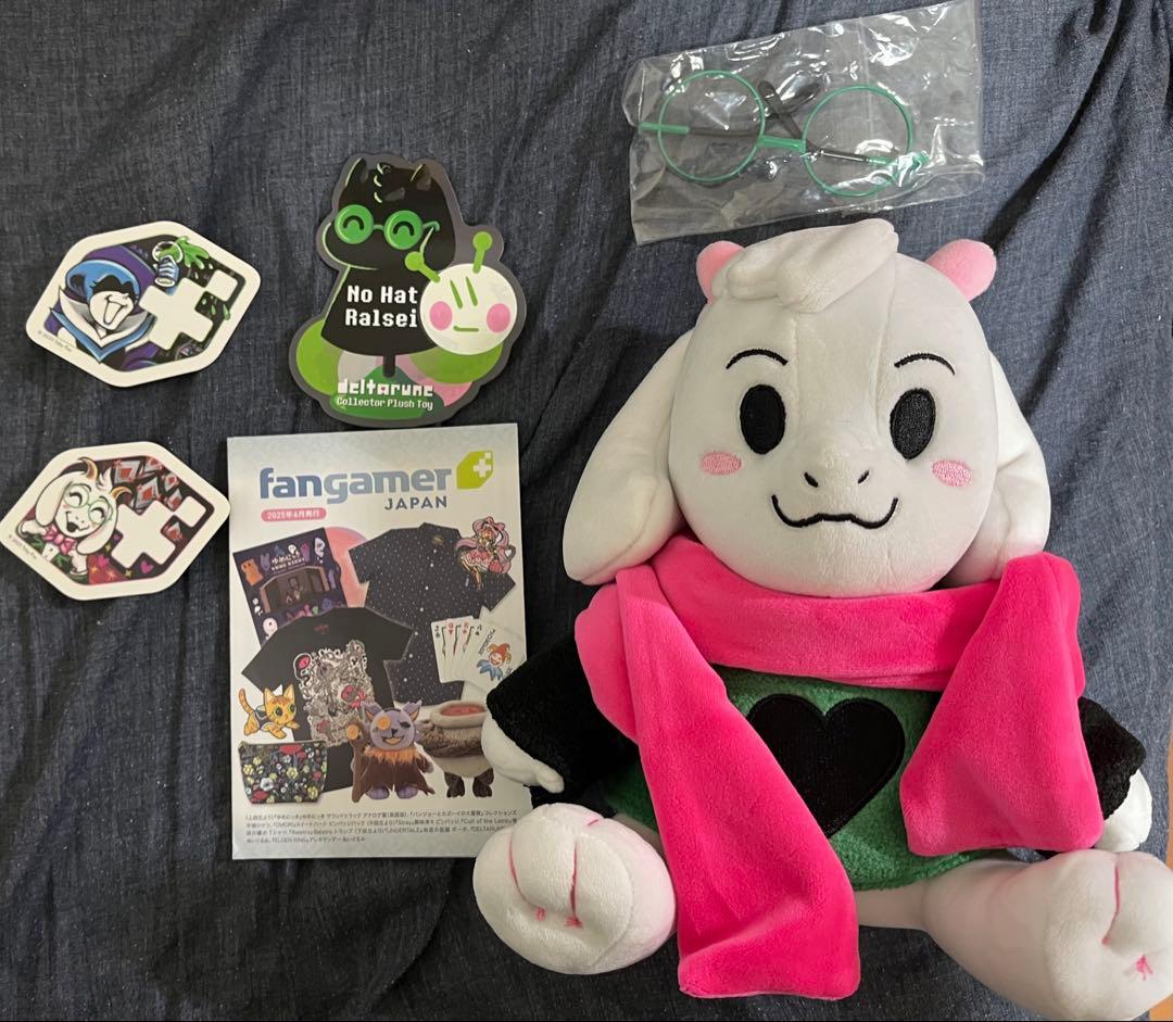 白ラルセイ ぬいぐるみ ステッカー＆メガネ付き