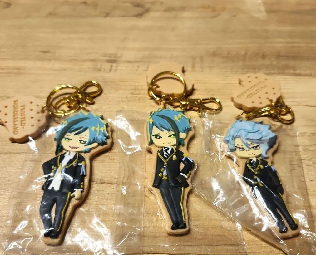 ツイステ アズール フロイド ジェイド アイシングクッキーキーホルダー
