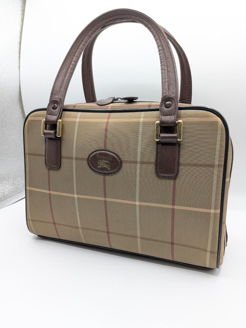 良品✨ バーバリー ボストンバッグ キャンバス ベージュ 0LI ボストンバッグ KBN10426 平野鞄