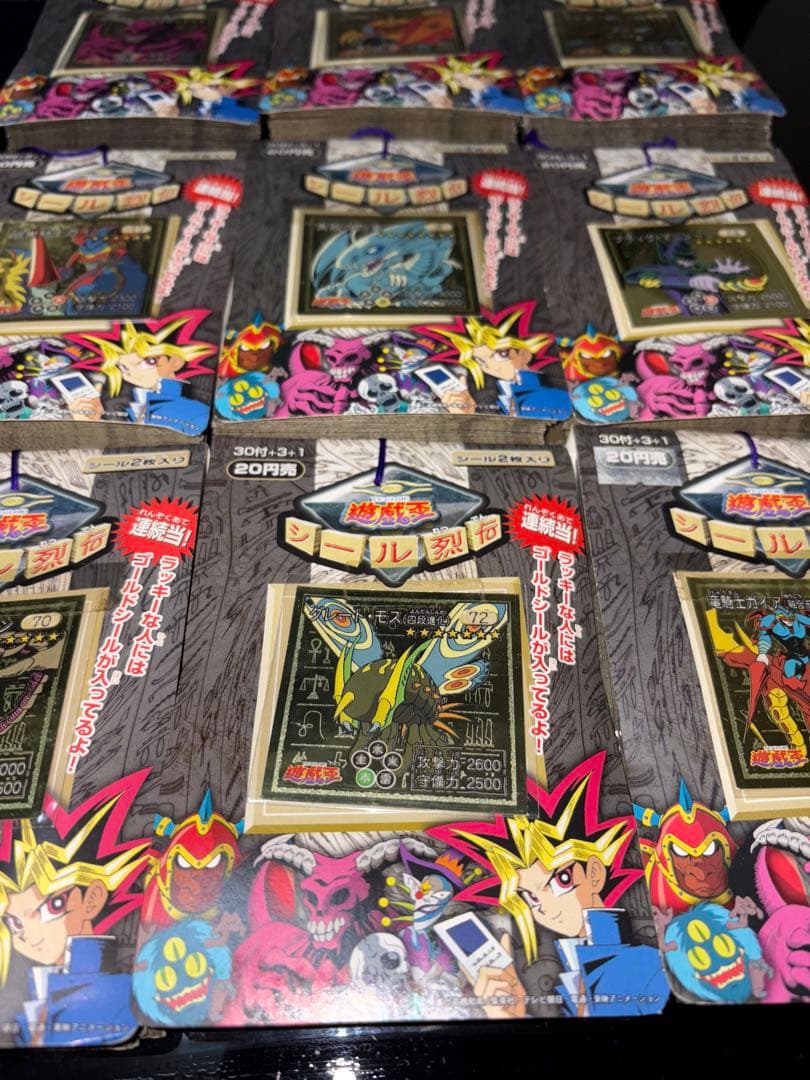 激レア】 遊戯王 1998年 未開封 シール烈伝 青眼の白龍等 全9種コンプ