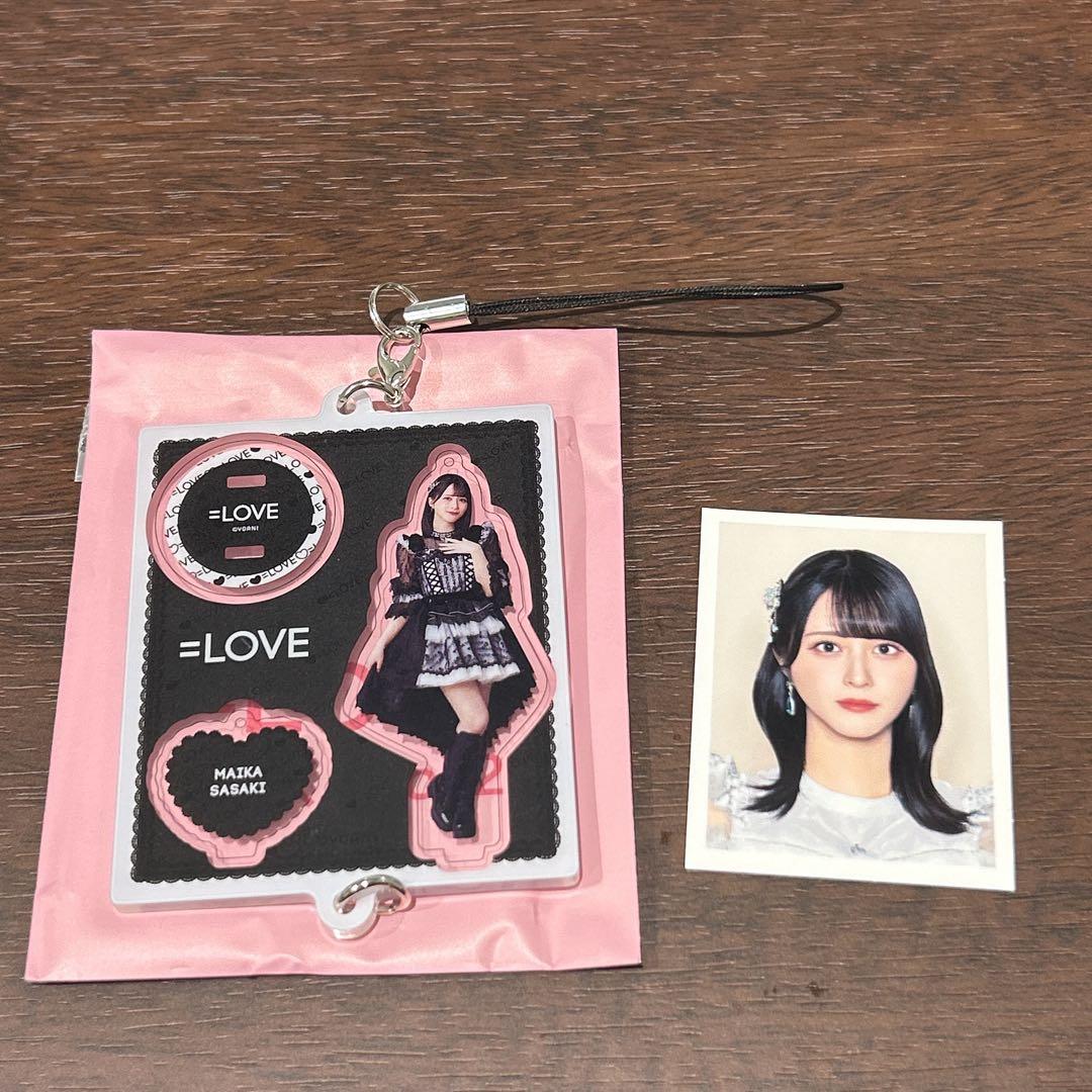 イコラブ 佐々木舞香 ミニくじ 黒衣装 IDフォトステッカー = LOVE