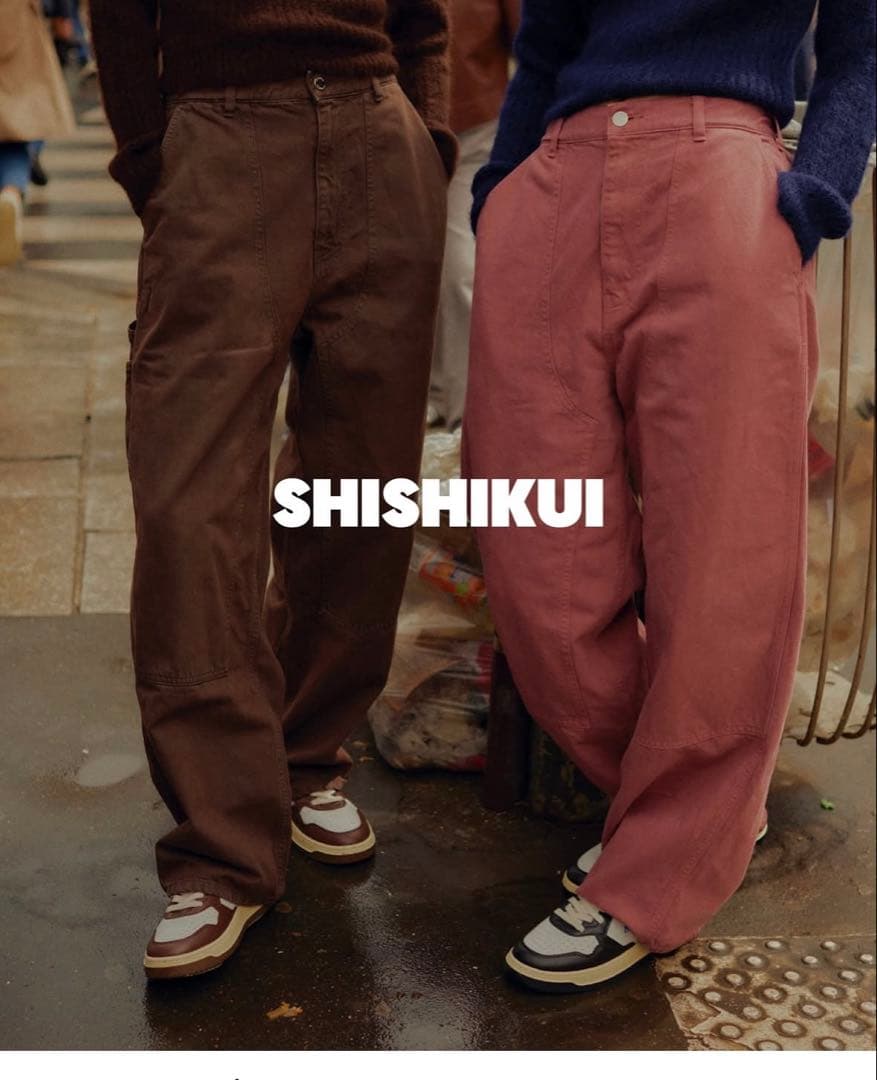 SHISHIKUI ワイドパンツ ピンク