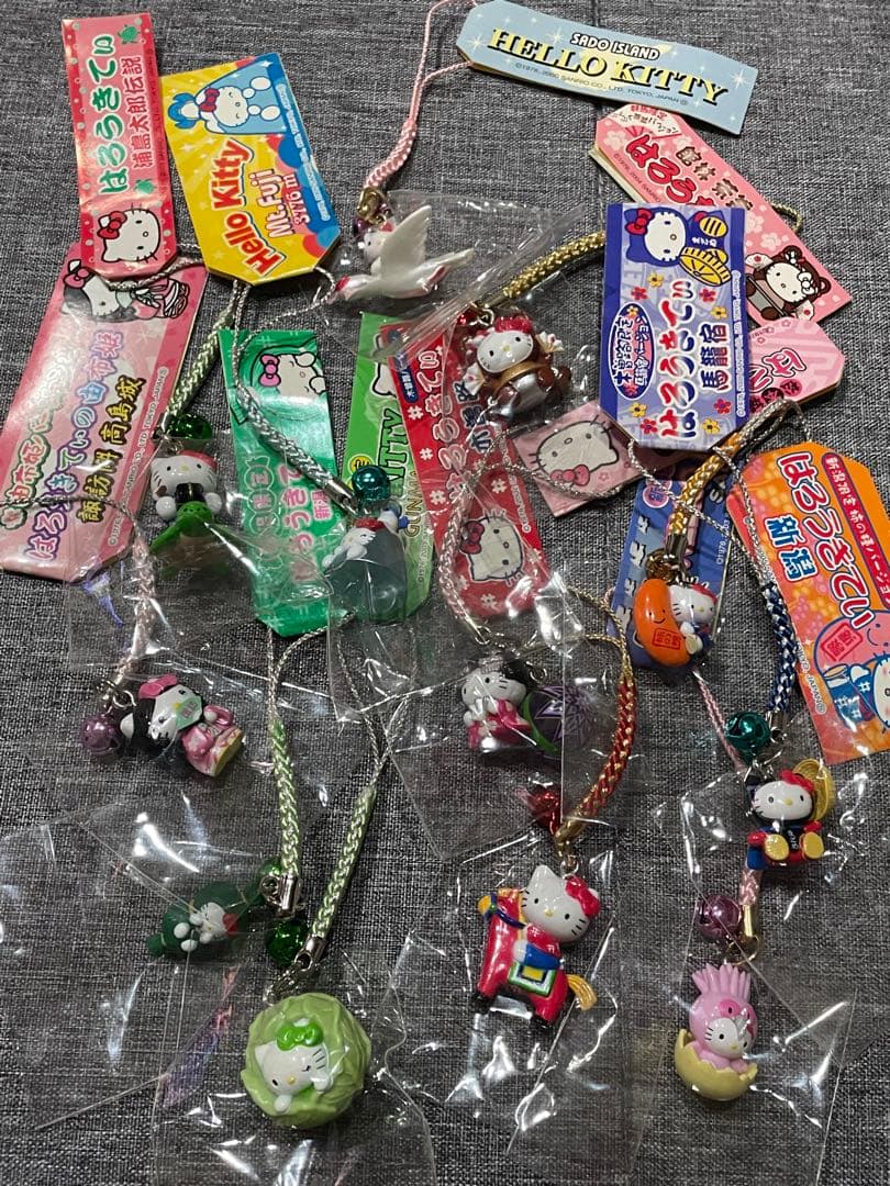 ハローキティ激レア！ ご当地限定ストラップ 2000〜06 12個セットおまけ付