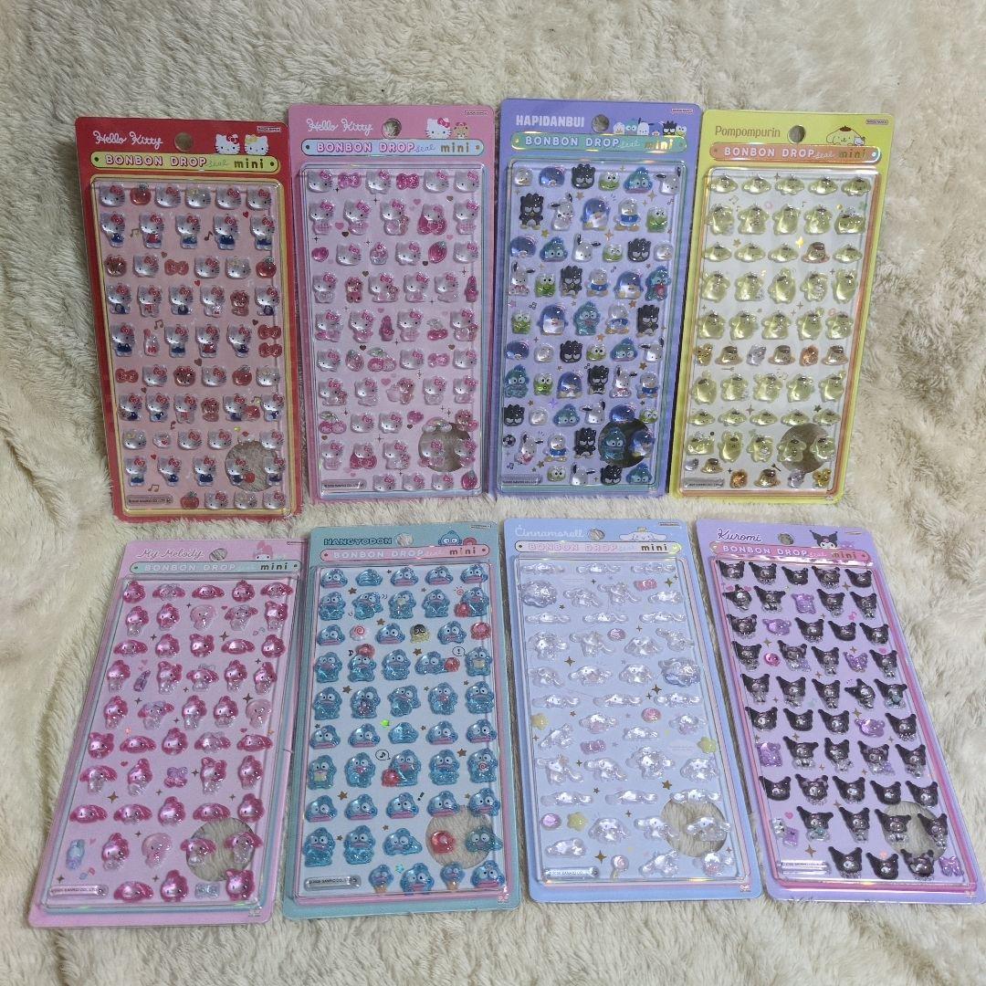 正規品　ボンボンドロップシール　サンリオmini　コンプリートセット