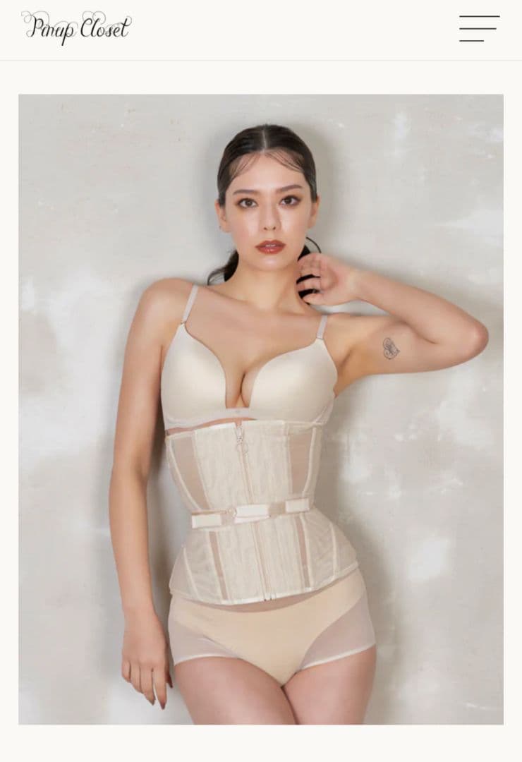 元鈴木さん コルセットVenus（ヴィーナス）ベージュ Mサイズ