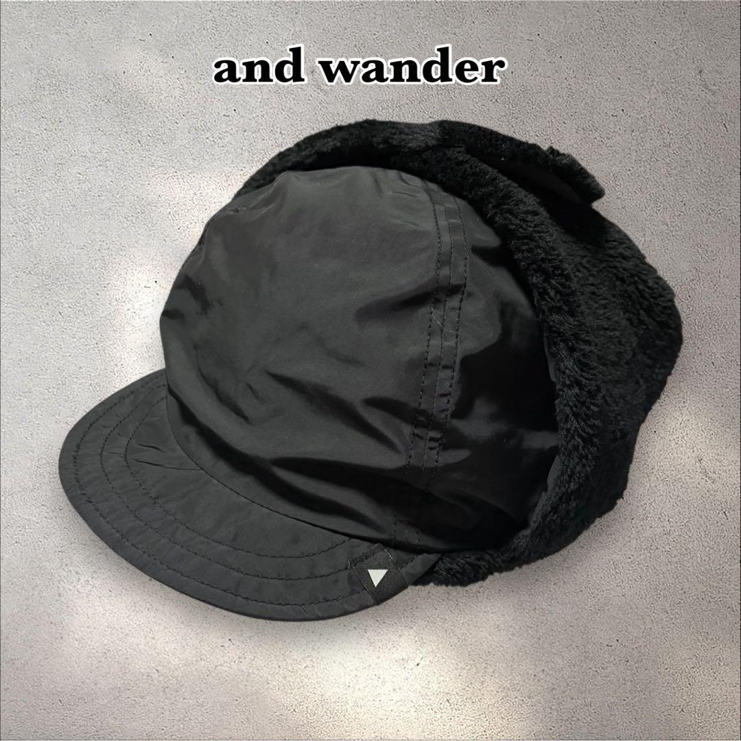 帽子 and wander high loft fleece ear cap and wander (アンドワンダー) high loft fleece ear cap / ハイロフト